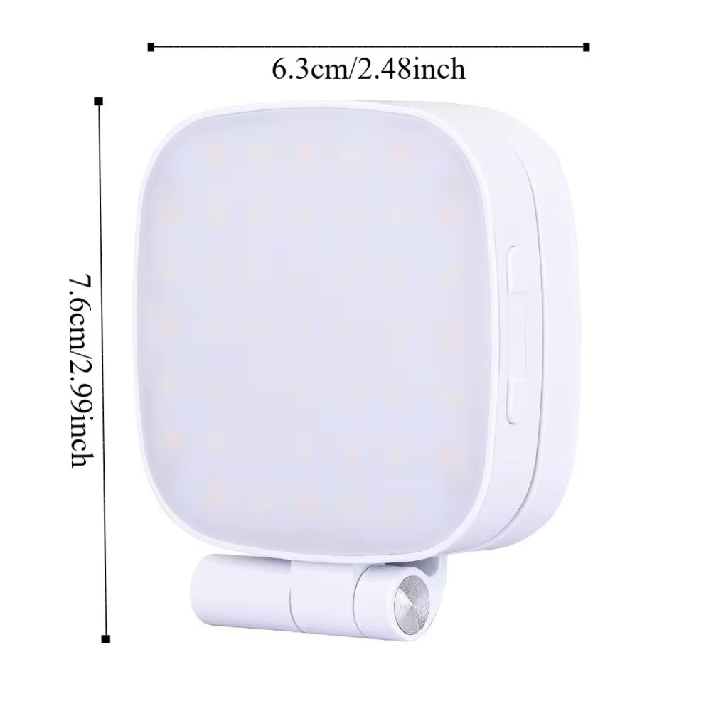 Illuminate Your Selfies with the 360° Magnetic Phone Selfie Light - 3 Color Modes & Makeup Mirror for Perfect Lighting Anytime!