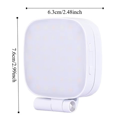 Illuminate Your Selfies with the 360° Magnetic Phone Selfie Light - 3 Color Modes & Makeup Mirror for Perfect Lighting Anytime!